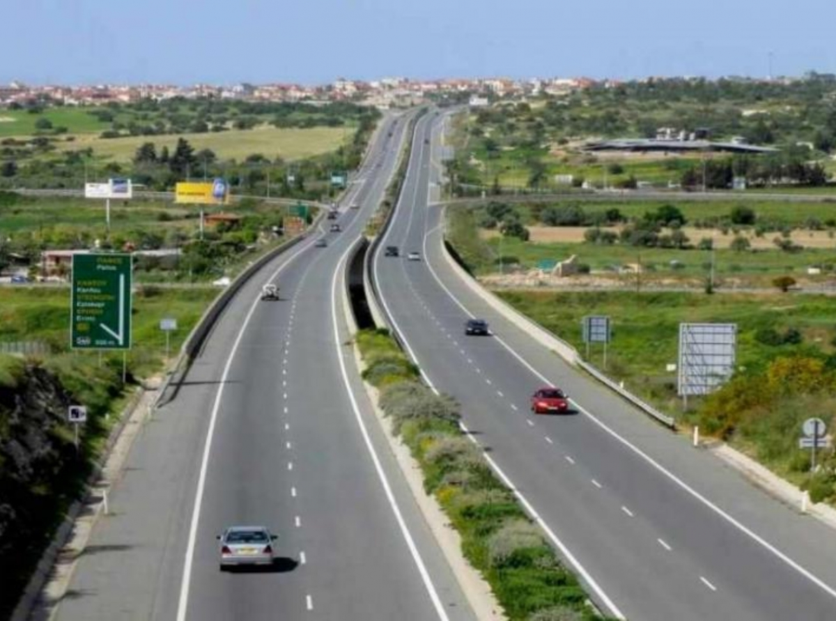 Οδικές εργασίες στον αυτοκινητόδρομο Λεμεσού - Λευκωσίας