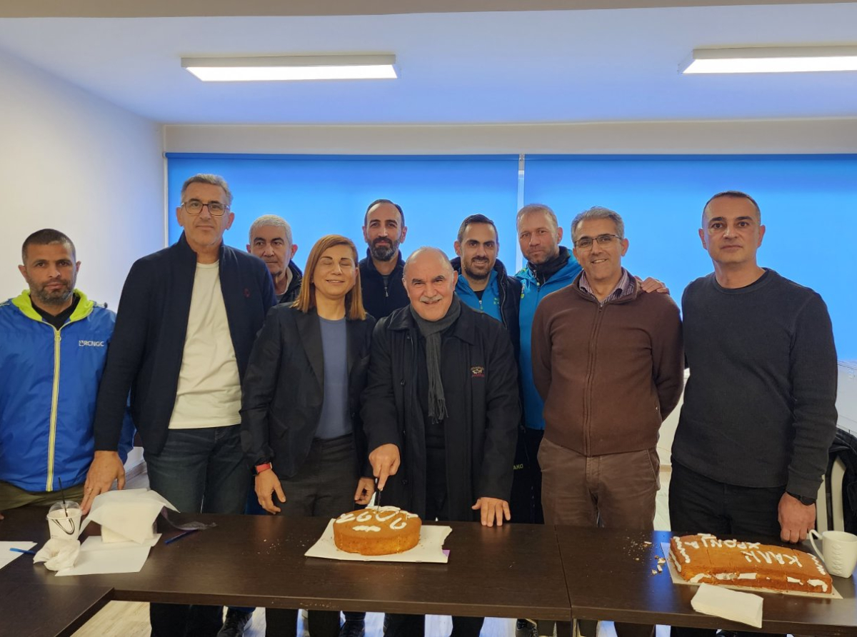 Στην κοπή της πρωτοχρονιάτικης πίτας του ΑΓΟ Λεμεσού ο Ανδρέας Μιχαηλίδης