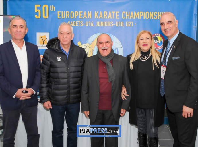 Παρούσα η ηγεσία του ΚΟΑ στο Πανευρωπαϊκό Πρωτάθλημα Καράτε U16, U18, U21