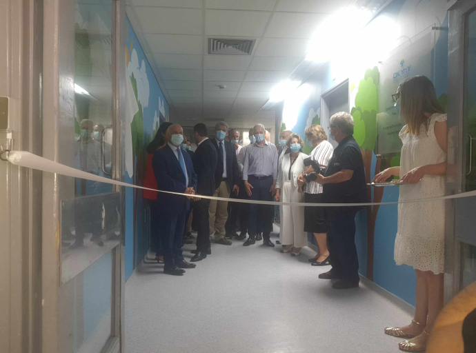 Εγκαινιάστηκε η αναβαθμισμένη παιδιατρική κλινική “Αμερίκος Αργυρίου” του νοσοκομείου Λεμεσού