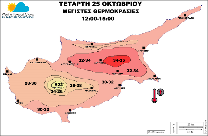 θερμοκρασία 25 10