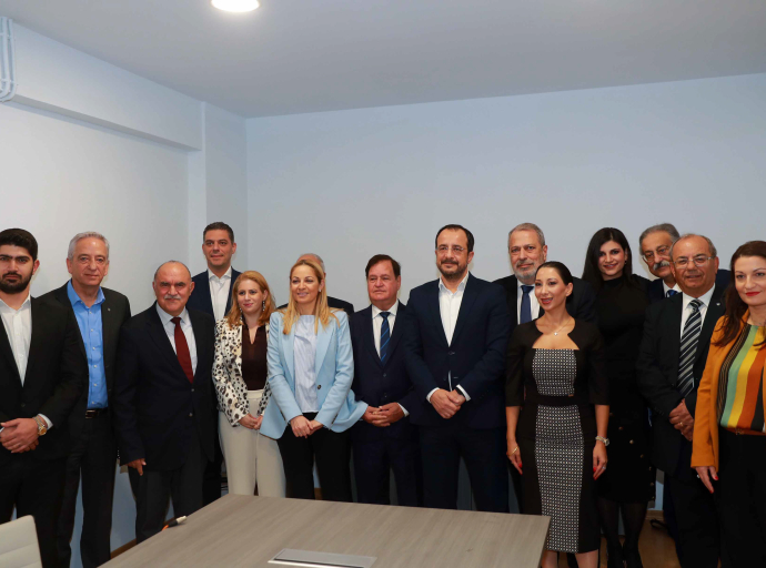 Στα εγκαίνια των νέων γραφείων της Επιτροπής Δεοντολογίας και Προστασίας Αθλητισμού η ηγεσία του ΚΟΑ