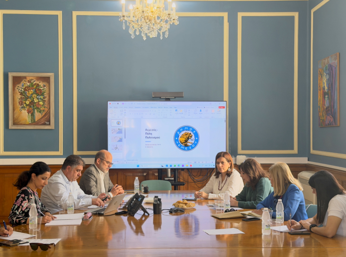 Συνάντηση Δημάρχου Λεμεσού με την Υφυπουργό Πολιτισμού για το Αρχαιολογικό  Μουσείο και τις πολιτιστικές υποδομές της πόλης